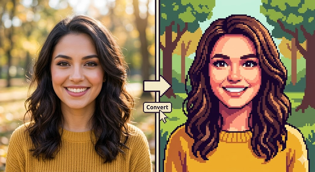 Convert your photos into pixel art for cross-stitch patterns. Customize colors, grid size, and download pattern guides.
